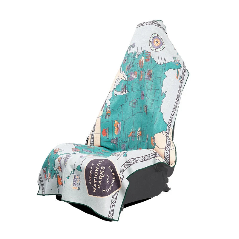 CAR SEAT COVER TOWEL -NationalParkMap