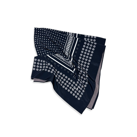Bandana / NAVY 96cm✖️96cm