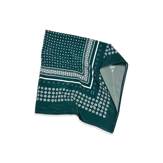 Bandana / GREEN 96cm✖️96cm