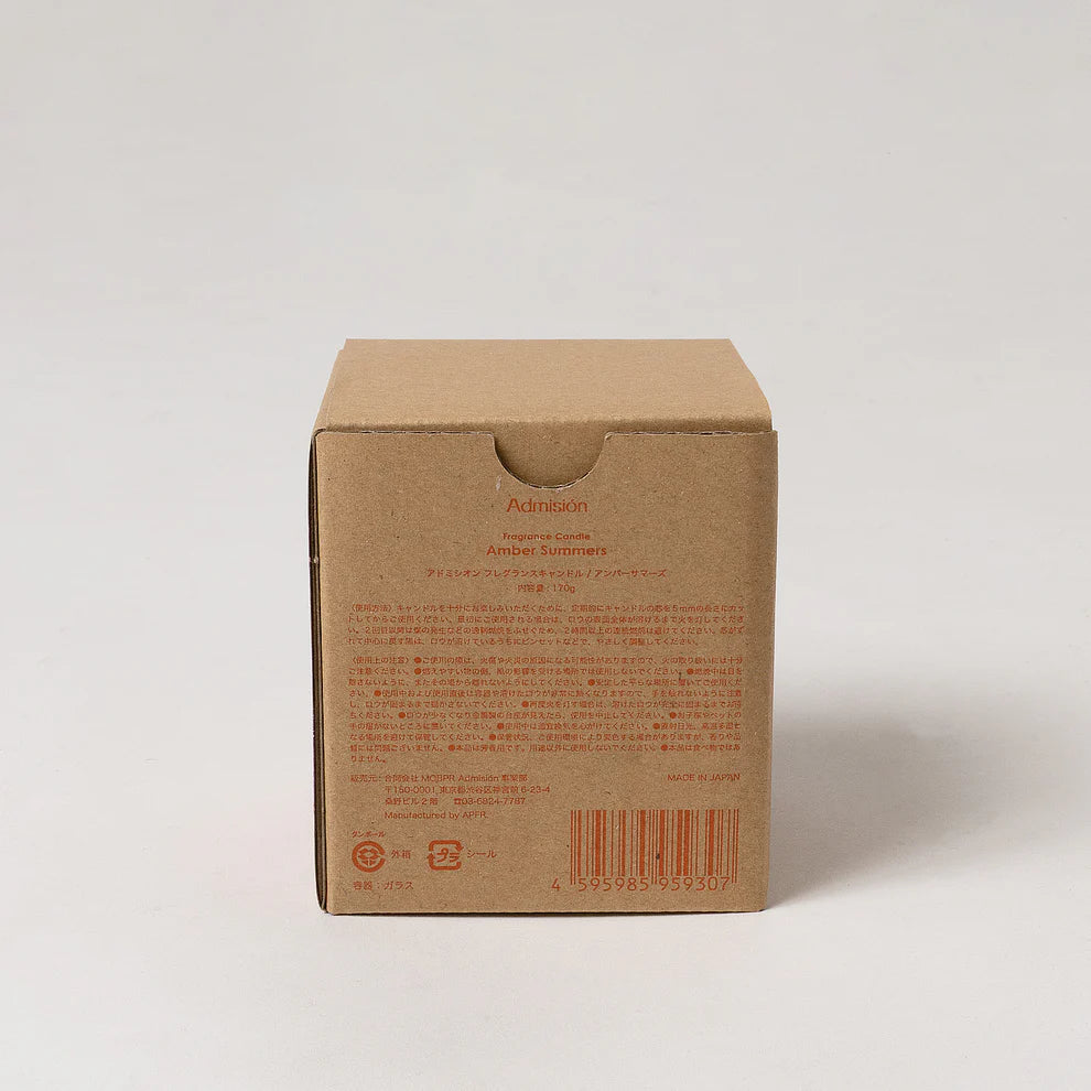Admisión Fragrance Candle Amber summers