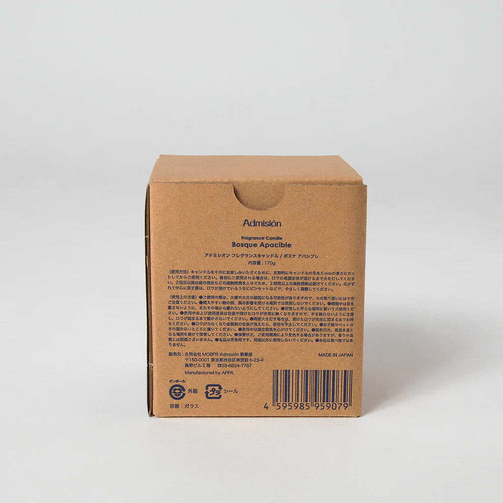 Admisión Fragrance Candle Bosque Apacible