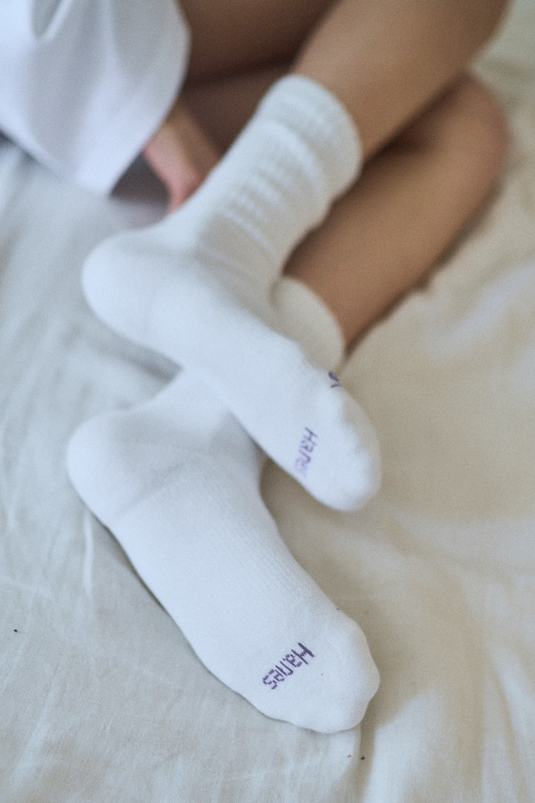 Hanes originalsロークルーソックス 3P by THE DODO JEAN / WHITE