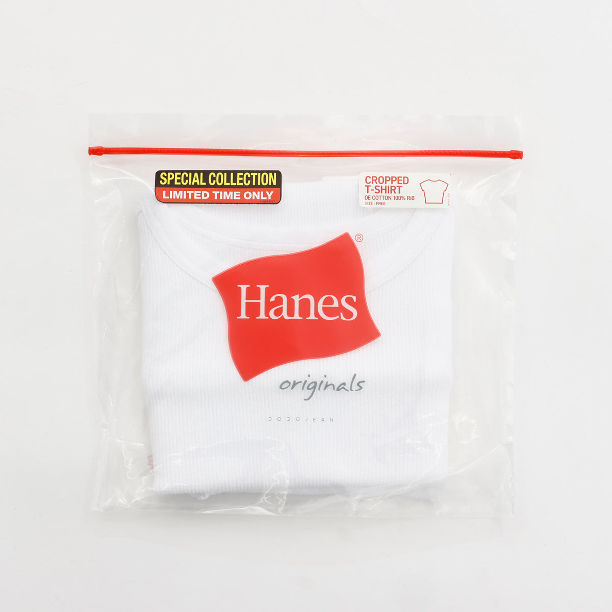 Hanes originalsクロップTシャツ by THE DODO JEAN / WHITE