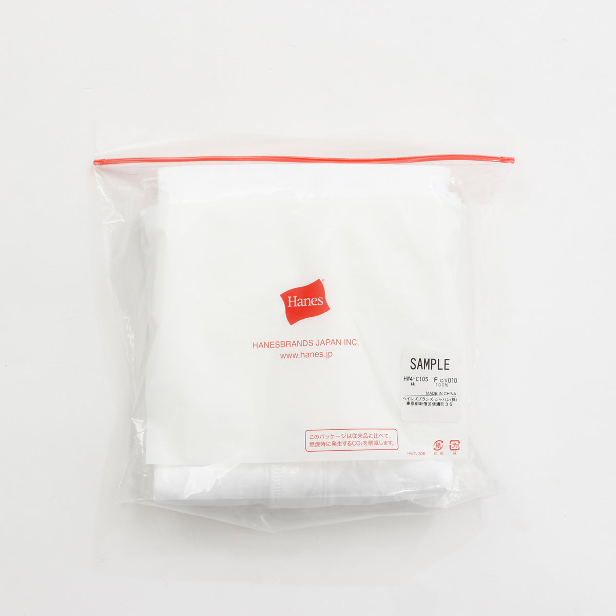 Hanes originalsヘンリーネックロングスリーブTシャツ by THE DODO JEAN / WHITE