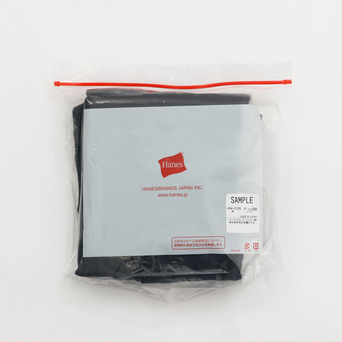 Hanes originalsヘンリーネックロングスリーブTシャツ by THE DODO JEAN / BLACK