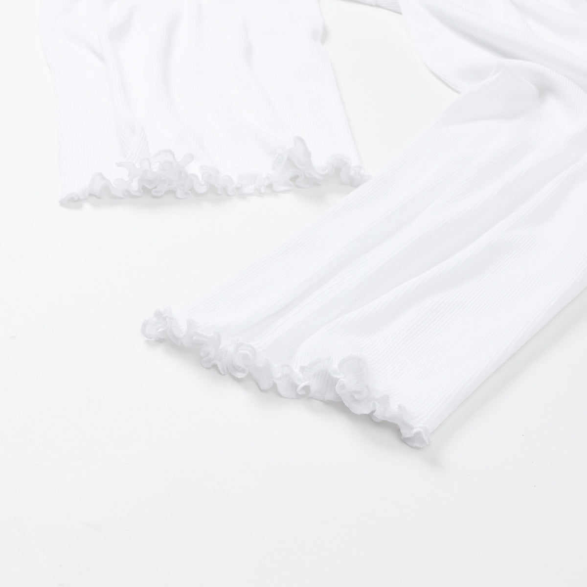 Hanes originalsロングワイドパンツ by THE DODO JEAN / WHITE