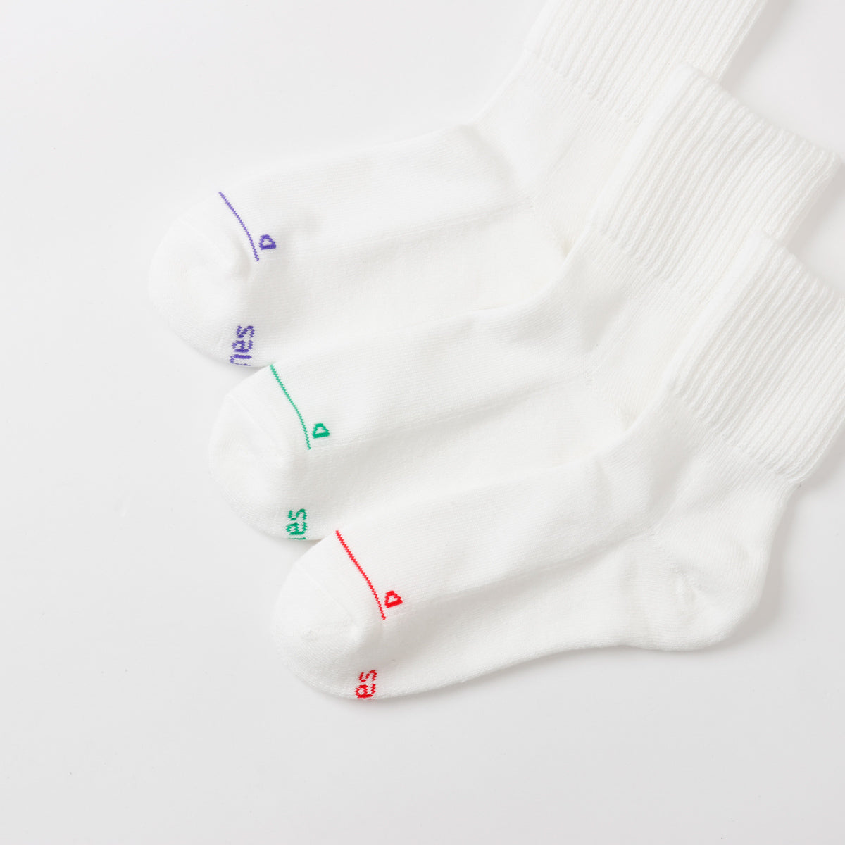 Hanes originalsロークルーソックス 3P by THE DODO JEAN / WHITE