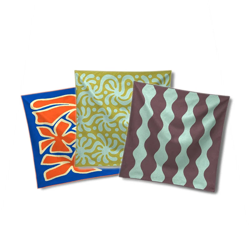 TINY TOWEL_3PACKS	-Waterand/Flowers
