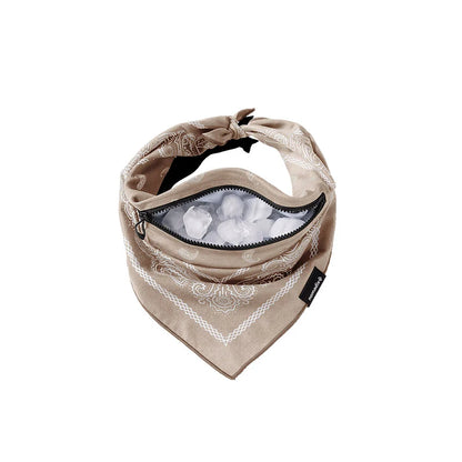ICE BANDANA TOWEL	-Paisley/Tan