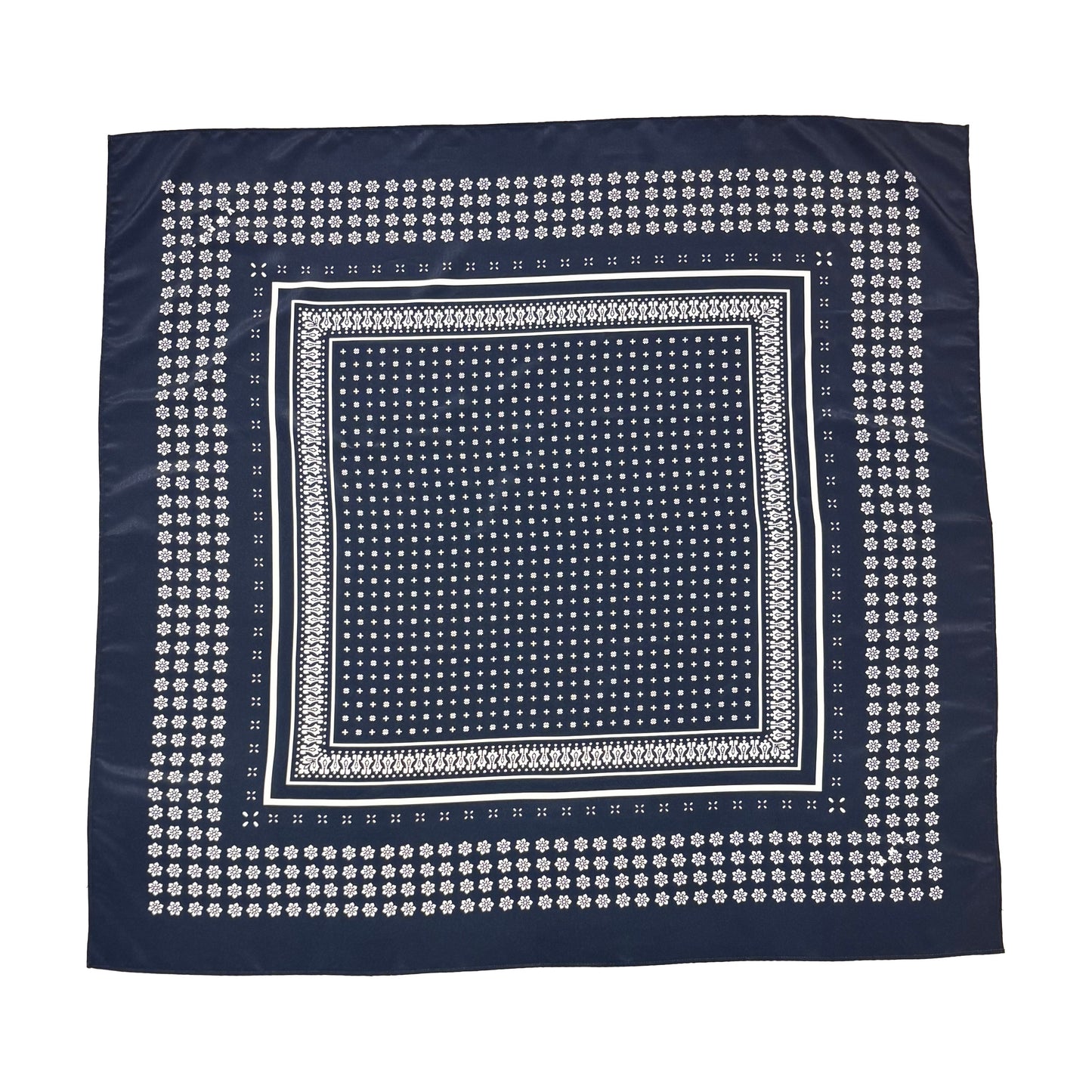 Bandana / NAVY 96cm✖️96cm