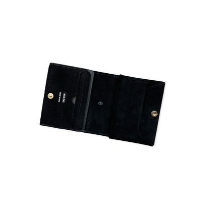 Exclusive Bifold Compact Wallet suede / BLACK