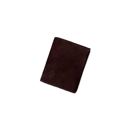 Exclusive Bifold Compact Wallet suede / BROWN