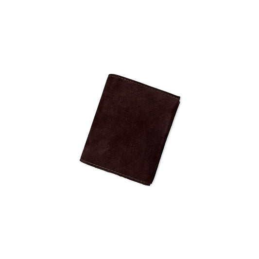 Exclusive Bifold Compact Wallet suede / BROWN