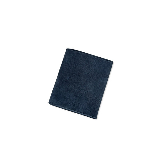Exclusive Bifold Compact Wallet suede / NAVY