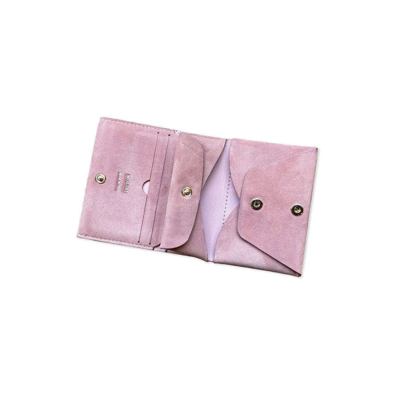 Exclusive Bifold Compact Wallet suede / PINK