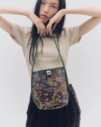bag S / Jacquard green