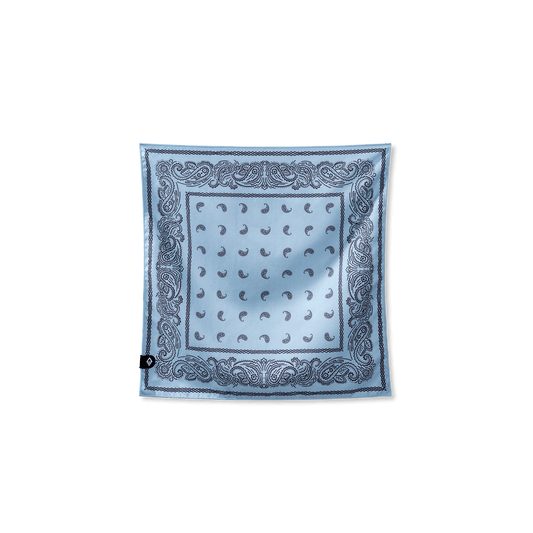 BANDANA TOWEL / -Paisley/PaleBlue