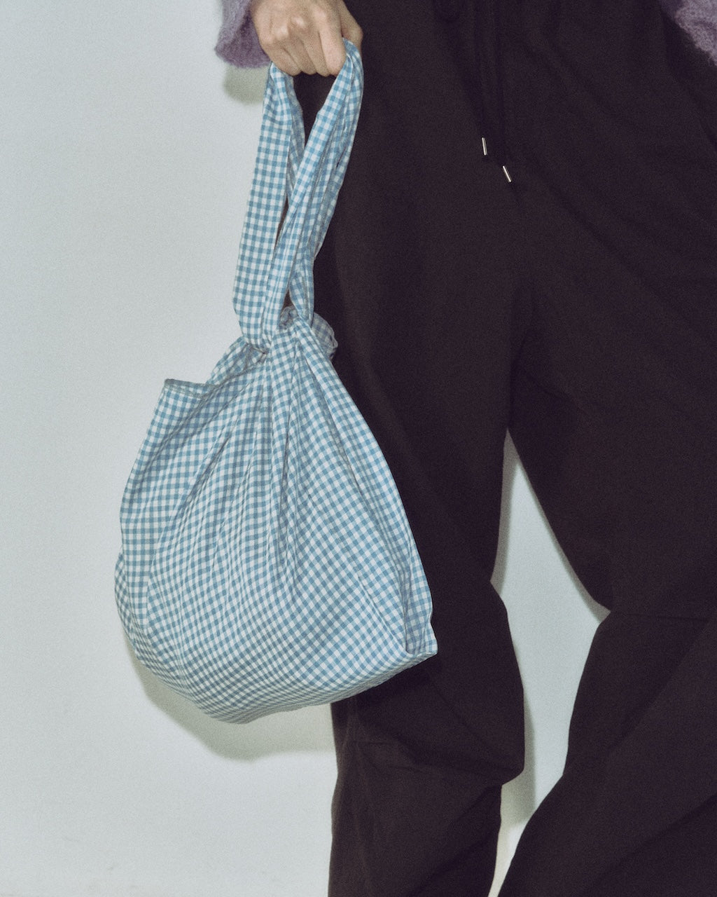 bag / CHECK L.BLUE