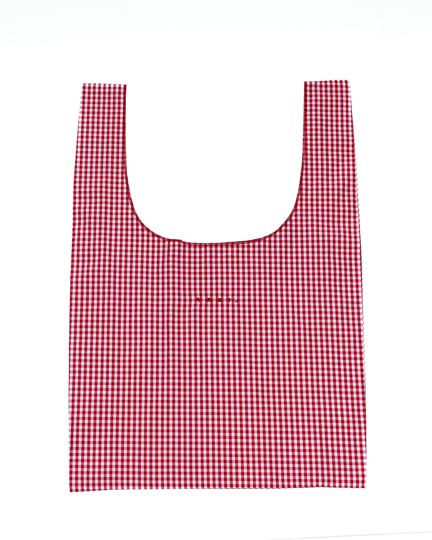 bag / NYLON CHECK RED