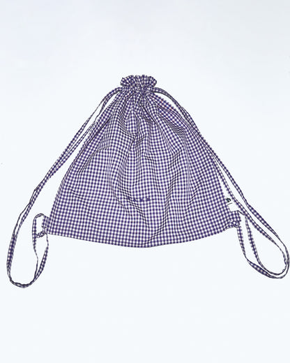 Knapsack / GINGHAM CHECK PURPLE