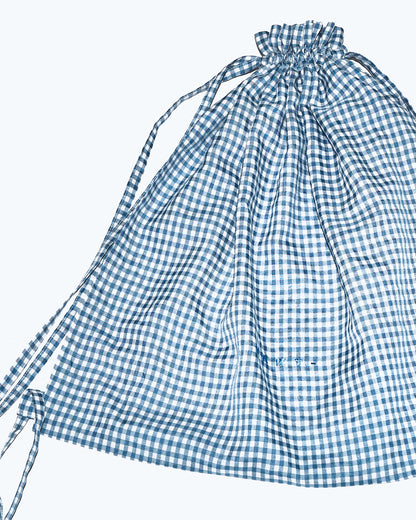 Knapsack / GINGHAM CHECK L.BLUE