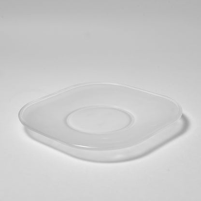 ARNO GLASS Cup and Saucer - Frosted