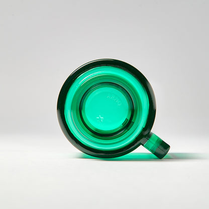 ARNO GLASS Cup & Saucer - Green
