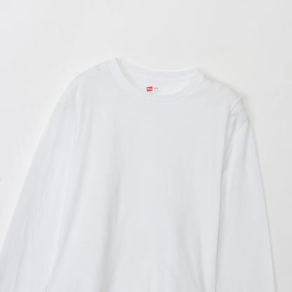 2P クルーネックショートスリーブ・ロングスリーブTシャツby THE DODO JEAN / WHITE