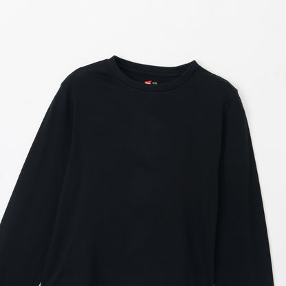 2P クルーネックショートスリーブ・ロングスリーブTシャツby THE DODO JEAN / BLACK