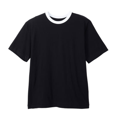 3PリバーシブルクルーネックTシャツ by THE DODO JEAN / ﾌﾞﾗｯｸ