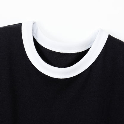 3PリバーシブルクルーネックTシャツ by THE DODO JEAN / ﾌﾞﾗｯｸ