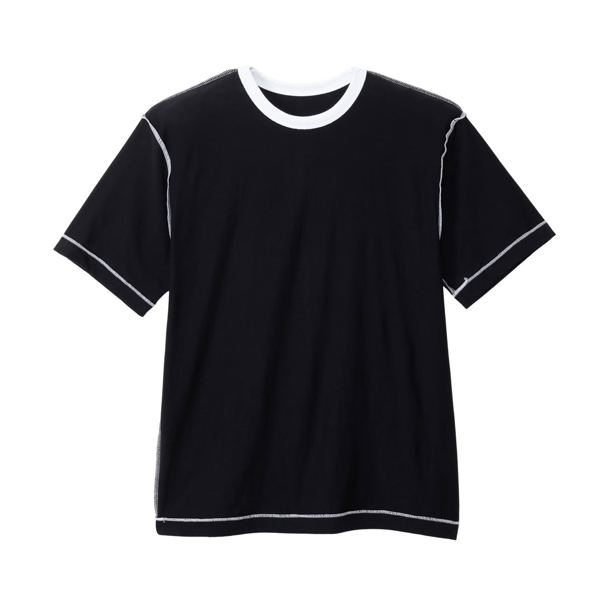 3PリバーシブルクルーネックTシャツ by THE DODO JEAN / ﾌﾞﾗｯｸ