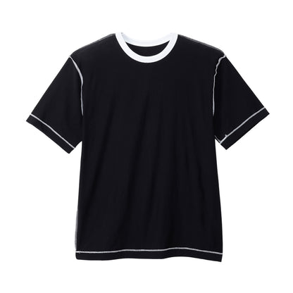 3PリバーシブルクルーネックTシャツ by THE DODO JEAN / ﾌﾞﾗｯｸ