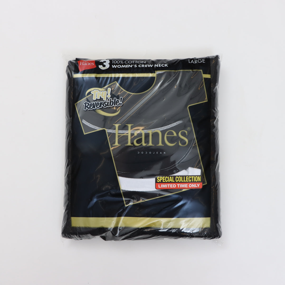 3PリバーシブルクルーネックTシャツ by THE DODO JEAN / ﾌﾞﾗｯｸ