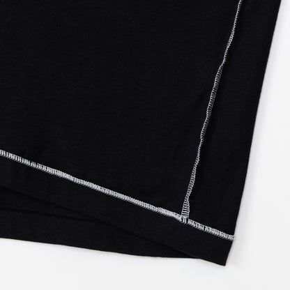 3PリバーシブルクルーネックTシャツ by THE DODO JEAN / ﾌﾞﾗｯｸ