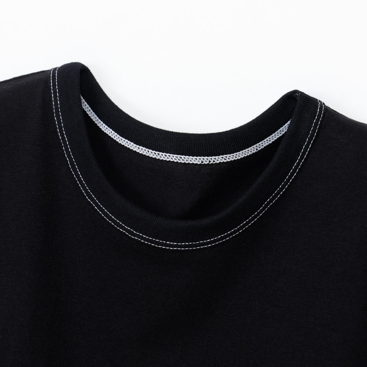 3PリバーシブルクルーネックTシャツ by THE DODO JEAN / ﾌﾞﾗｯｸ