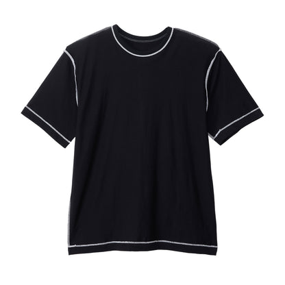 3PリバーシブルクルーネックTシャツ by THE DODO JEAN / ﾌﾞﾗｯｸ