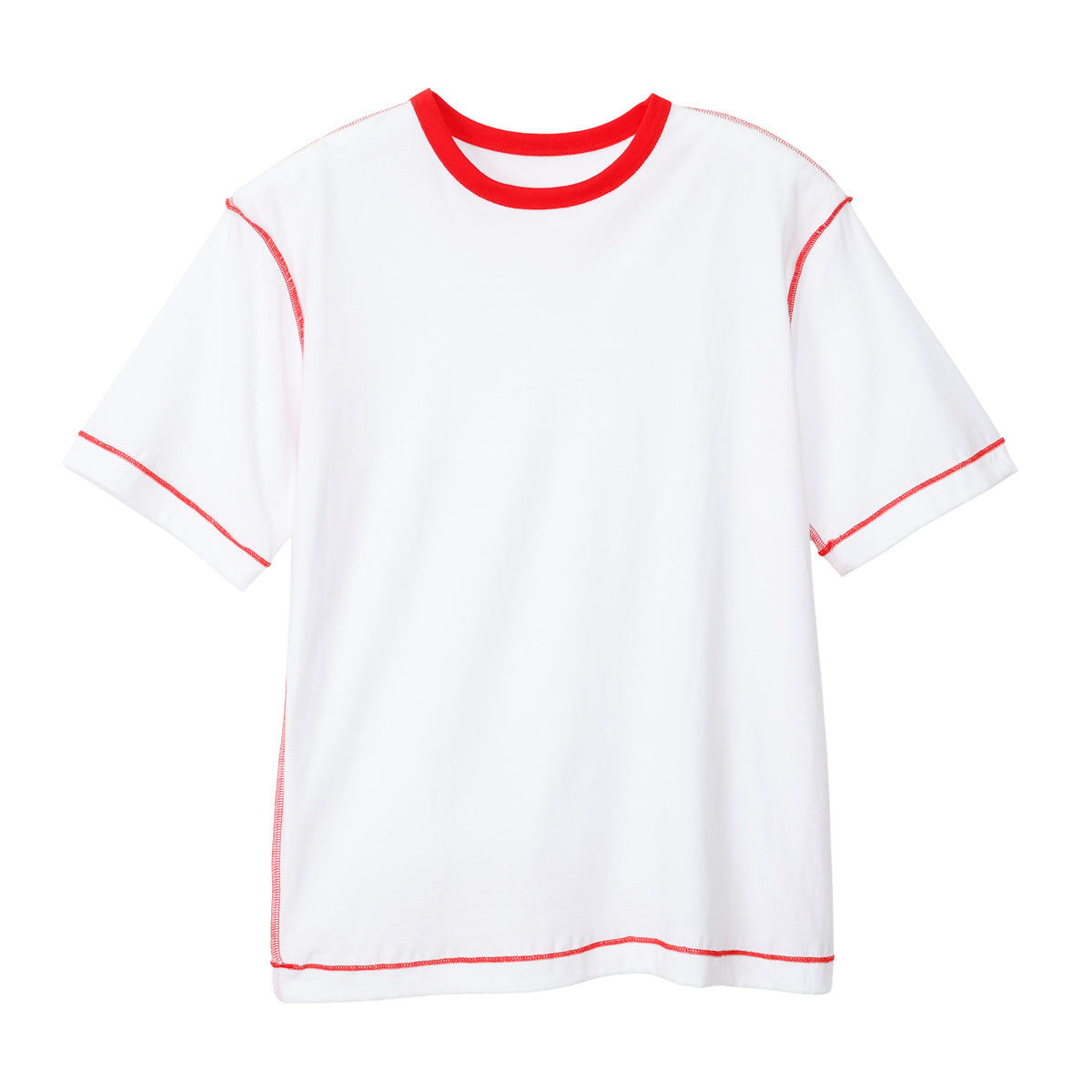 3PリバーシブルクルーネックTシャツ by THE DODO JEAN / ﾚｯﾄﾞ