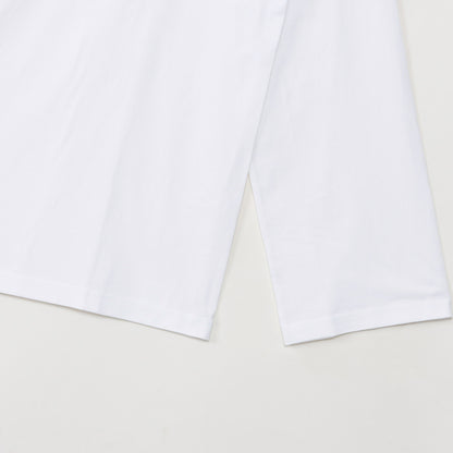 Hanes originalsヘンリーネックロングスリーブTシャツ by  THE DODO JEAN / WHITE
