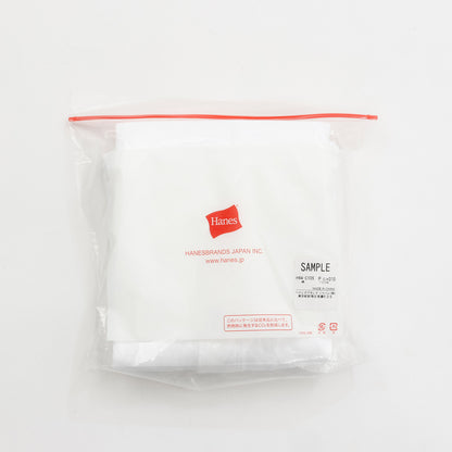 Hanes originalsヘンリーネックロングスリーブTシャツ by  THE DODO JEAN / WHITE