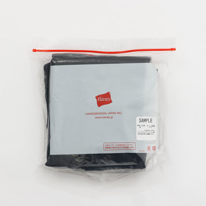 Hanes originalsヘンリーネックロングスリーブTシャツ by  THE DODO JEAN / BLACK