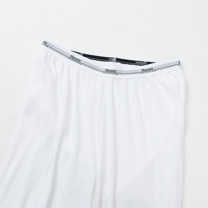 Hanes  originalsロングワイドパンツ by THE DODO JEAN / WHITE