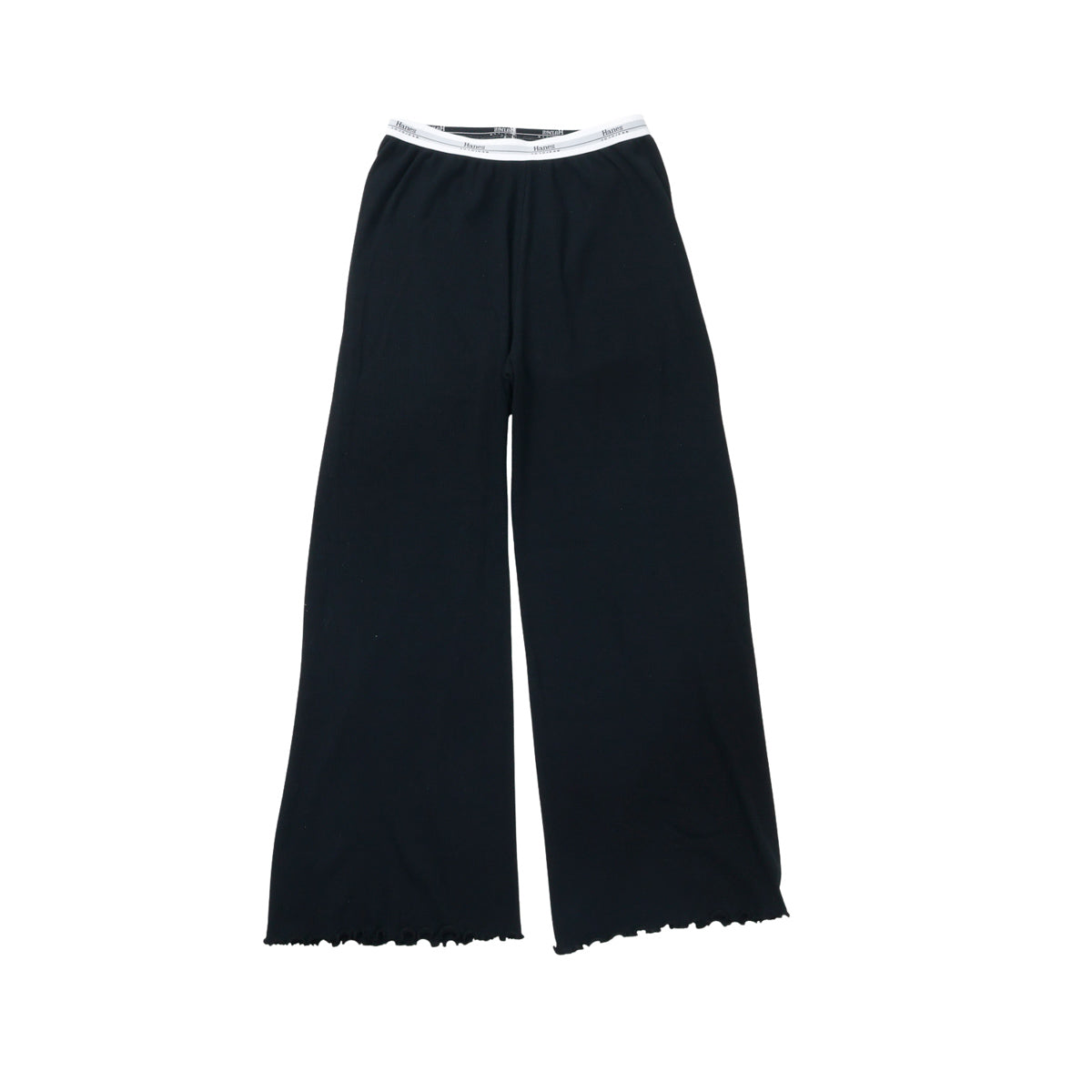 Hanes  originalsロングワイドパンツ by THE DODO JEAN / BLACK
