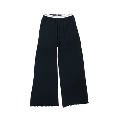 Hanes  originalsロングワイドパンツ by THE DODO JEAN / BLACK
