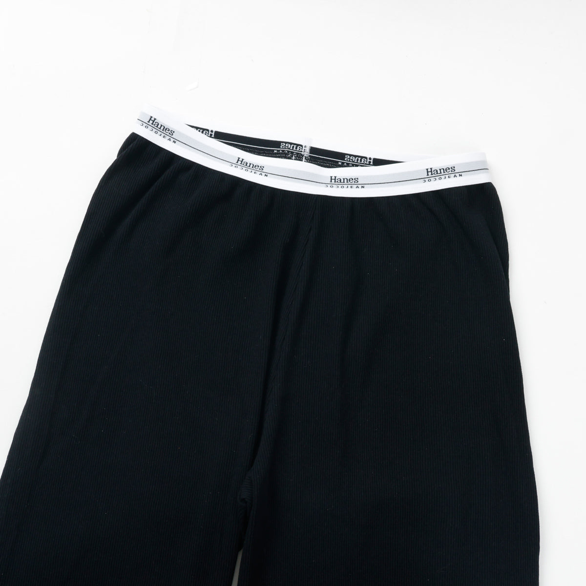 Hanes  originalsロングワイドパンツ by THE DODO JEAN / BLACK
