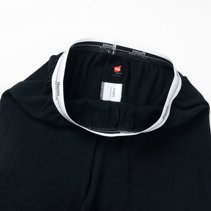 Hanes  originalsロングワイドパンツ by THE DODO JEAN / BLACK