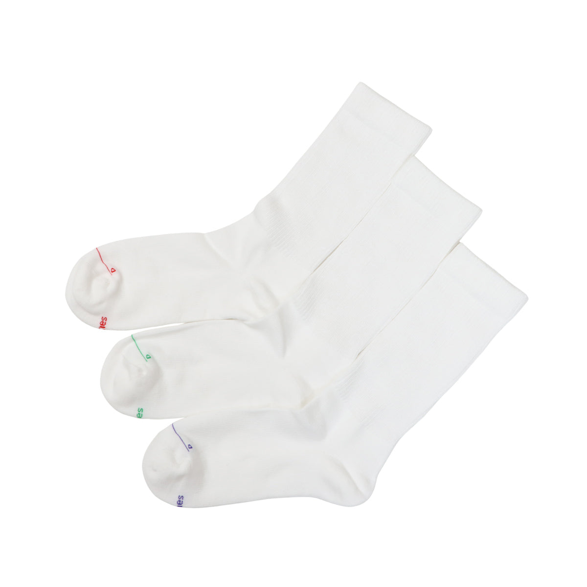 Hanes originals ﾌﾙﾚﾝｸﾞｽｿｯｸｽ3P by THE DODO JEAN / ﾎﾜｲﾄ　