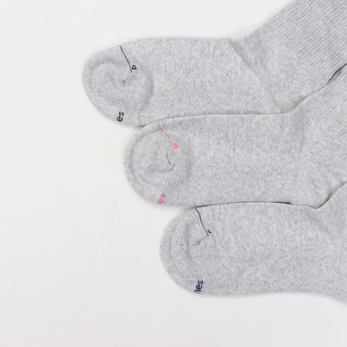 Hanes originals ﾌﾙﾚﾝｸﾞｽｿｯｸｽ3P by THE DODO JEAN / ｼﾙﾊﾞｰｸﾞﾚｰ