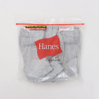 Hanes originals ﾌﾙﾚﾝｸﾞｽｿｯｸｽ3P by THE DODO JEAN / ｼﾙﾊﾞｰｸﾞﾚｰ