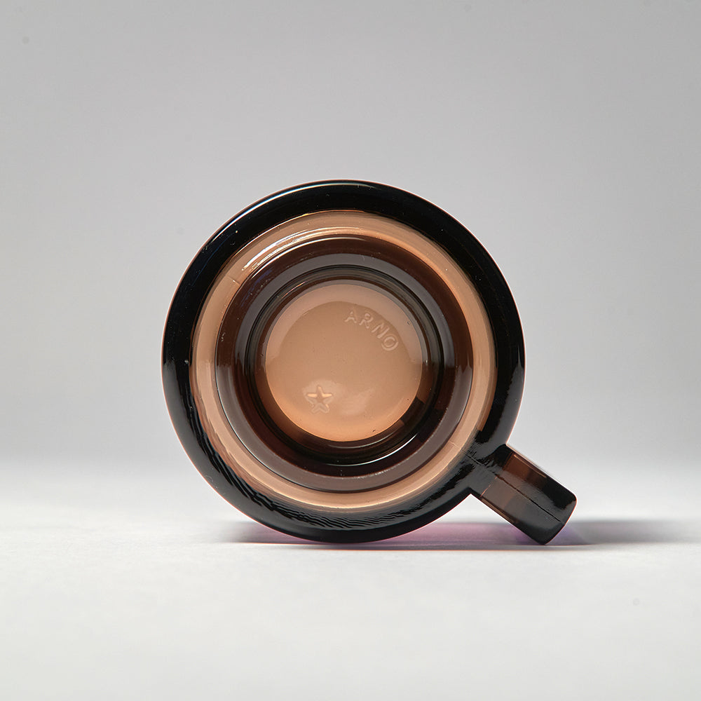 ARNO GLASS Cup & Saucer - Smoke
